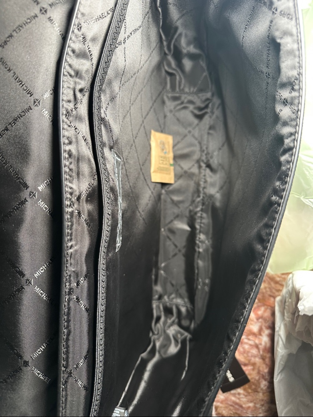 Michael Kors Brown MK Signature Messenger Bag with Black Strap - Picture 3 of 7